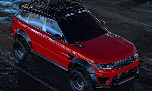 Range Rover Sport SVR "Carbon Overlander" Rendering Is a Widebody Dream