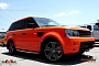 Range Rover Sport Wrapped in Orange by DBX