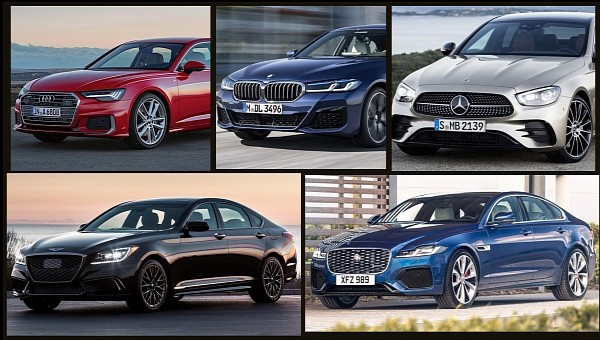 BMW 5 Series, Mercedes E-Class, Audi A6, Jaguar XF, Genesis G80