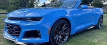 Rapid Blue 2023 Chevy Camaro ZL1 Convertible Seeks New Owner, Appearance Not Important