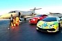 Rapper 6ix9ine’s Paint-Splattered Vehicles Waited for Him Outside a Private Jet