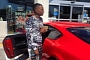 Rapper Soulja Boy Shows Off His Bright Red Bentley