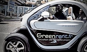 Rapper T-Pain Rides a Rented Renault Twizy in France