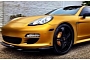 Rapper The Game Gives His Porsche Panamera Matte-Gold Wrap