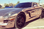 Rapper Tyga Wraps His SLS AMG in Rose Gold