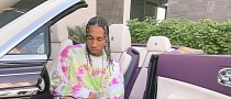 Rapper Tyga’s Rolls-Royce Dawn Comes with a Purple and Beige Interior