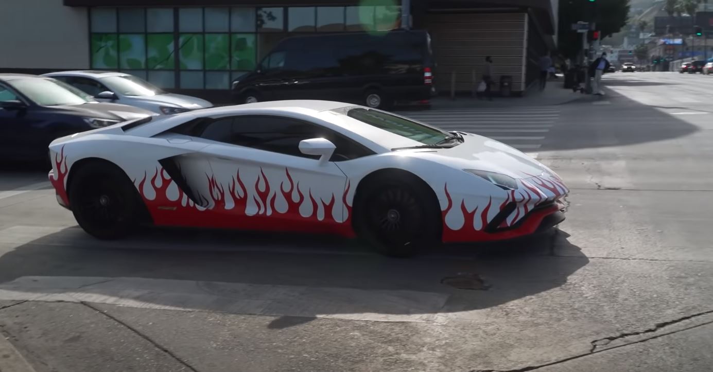 Rapper YG Put Flames on His Lamborghini Aventador Again, to Promote His  Shoes - autoevolution