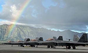 Raptors Under Hawaii Rainbow Nearly Makes One Forget These Beasts Are Meant to Destroy