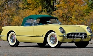 Rare 1955 Chevrolet Corvette in Harvest Gold Is a Museum-Grade Classic