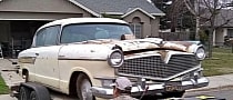 Rare 1956 Hudson Hornet Barn Find Emerges With Continental Kit and Packard V8