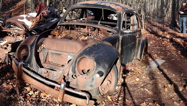 Abandoned 1956 VW Beetle