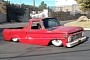 Rare 1963 Ford F-100 Unibody Was Turned Into an LS-Swapped Patina Low-Rider