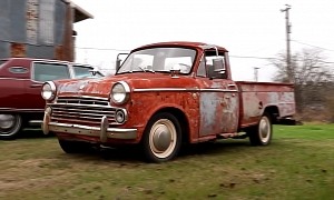 Rare 1965 Datsun Truck Spent 35 Years in a Barn, Engine Refuses To Die