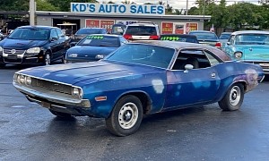 Rare 1970 Dodge Challenger Desperately Needs a Plum Crazy Purple Paint Job, V8 Runs