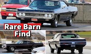 Rare 1970 Dodge Polara Convertible Hits the Drag Strip After 20 Years in a Barn