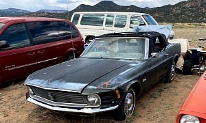 Rare 1970 Ford Mustang Convertible Parked on the Mountain Begs to Get Back on the Road