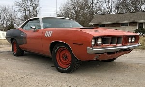 Rare 1971 Plymouth Cuda Flexes Unrestored Matching Numbers Muscle