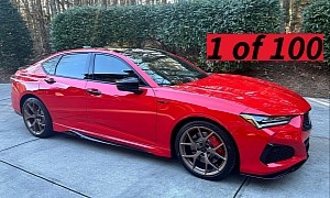 Rare 2023 Acura TLX Type S PMC Edition in Curva Red Demands Some Respect, but Not a Lot