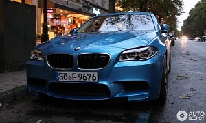 Rare Atlantis Blue Performance Pack BMW M5 Spotted in Germany
