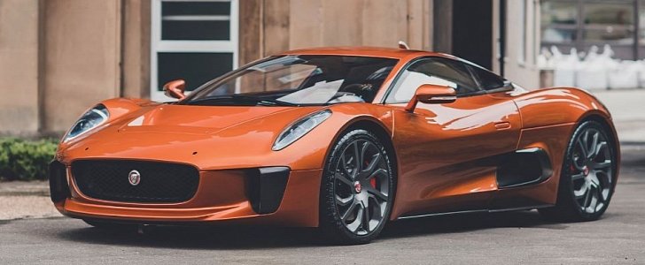 2015 Jaguar C-X75 from Spectre, used as pod car for stunts 