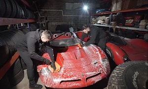 Rare Italian Racing Car Gets Washed, Cleaned, Detailed After 32 Years of Neglect