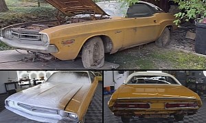 Rare, Low-Mileage 1971 Dodge Challenger Gets First Wash After 40 Years in a Barn