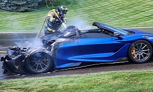 Rare McLaren 765LT Destroyed by Fire in Michigan, Aftermath Pic Is Truly Sad