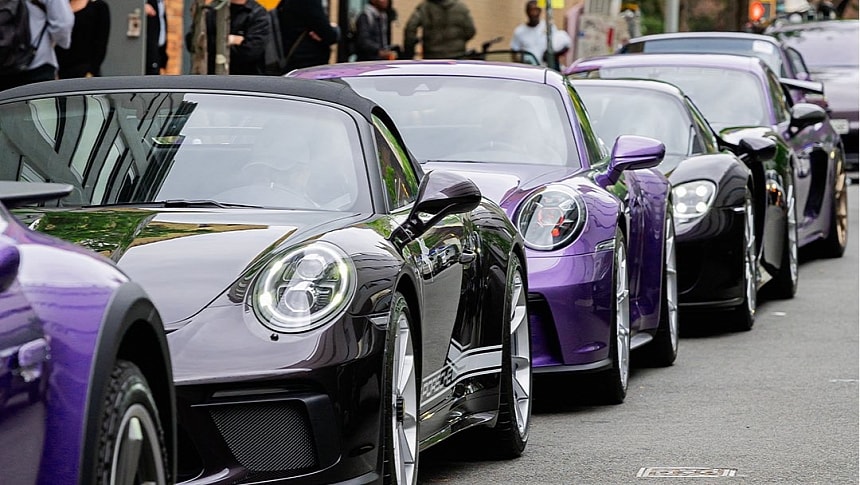 Rare Porsche cars took over the streets of New York