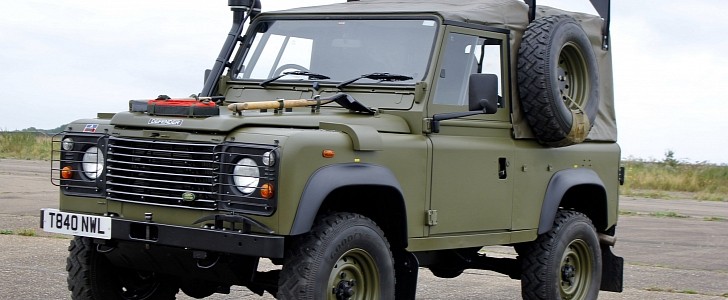 Les than 50 Land Rover Winter Water Wolf vehicles were built for the Royal Marines, in 1999