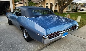 Rare Triple-Blue 1969 GTO Convertible Bought From Pontiac Engineer, 1 of 215