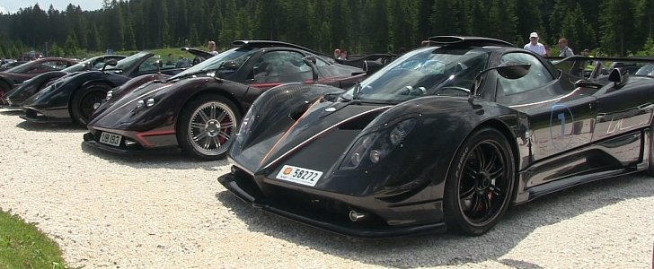 Rarest Pagani Hypercars Form Carbon Fiber Gallery in Italy