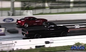 Rascal Turbo Chevy Truck Drags Camaro SS, BMW, Challenger Scat Pack, Shames All
