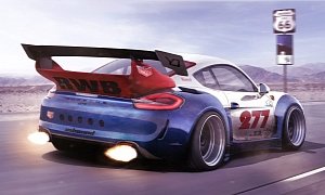 Rauh-Welt Begriff Porsche Cayman GT4 Rendering Is Absurdly Cool
