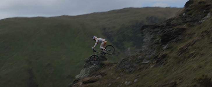 Gee Atherton crash on a mountain bike