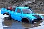 RC Toyota Hilux 4X4 Goes Off-roading in the Mud, Does a Hell of a Job