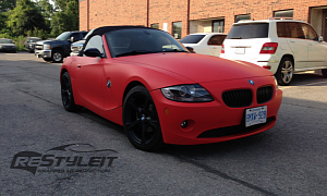 Re Style It Covers a BMW Z4 in Matte Red