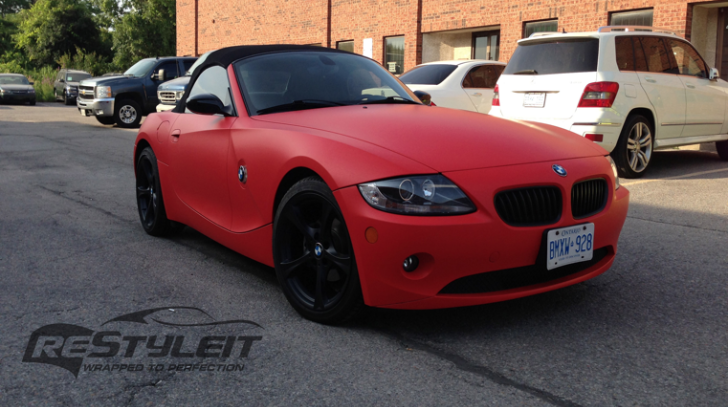BMW E85 Z4 in Matte Red