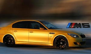 Re-Styling Brings Out a New Color for the BMW E60 M5 - Yellow Metallic Matte