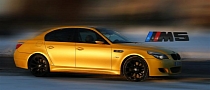 Re-Styling Brings Out a New Color for the BMW E60 M5 - Yellow Metallic Matte