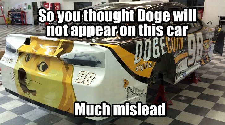 Doge Nascar race car