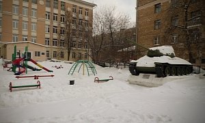 Real Army Tanks Exist as Decorations in These Russian Children Playgrounds
