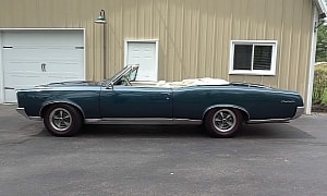 Real-Deal 1967 Pontiac GTO Convertible Shines in Mariner Turquoise