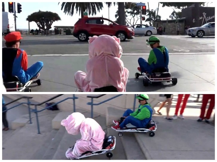 Real-Life Mario Kart in Santa Monica