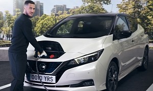 Real Madrid Star Eden Hazard Drives a Nissan Leaf and Is Very Happy With It