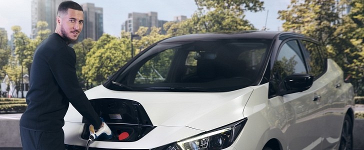Real Madrid's Eden Hazard talks about what it's like to drive a Nissan Leaf