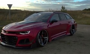 Realistic Camaro ZL1 1LE "Muscle Wagon" Looks Like a Particular German Avant