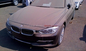 Really Dirty 2012 BMW F30 3-Series Arrives in India