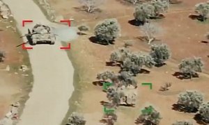 Rebel APC Fends Off Regime Tank in Syria, World of Tanks Style
