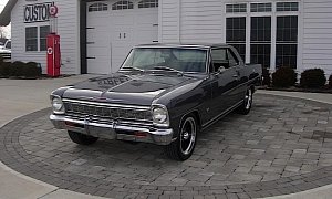 Rebuilt 1966 Chevy Nova Comes with Basic Stilling and a $60K Price Tag