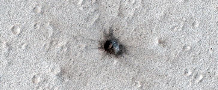 2008 impact crater on Mars